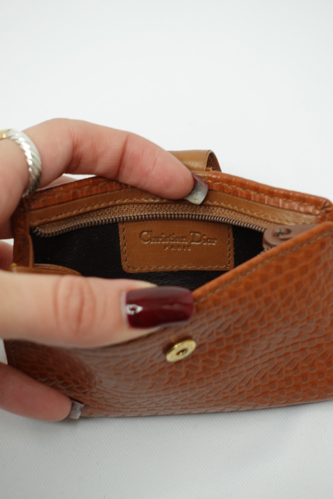 Dior Caramel Brown Vintage Wallet