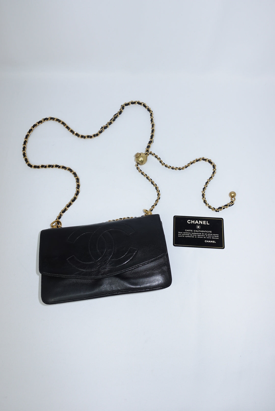 Re-Worked Chanel CC Flap Vintage W.O.C Lambskin