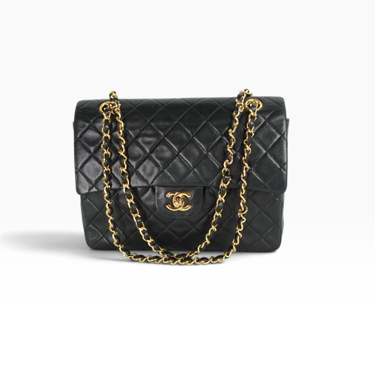 Chanel Classic Timeless 25 Double Flap Black Bag