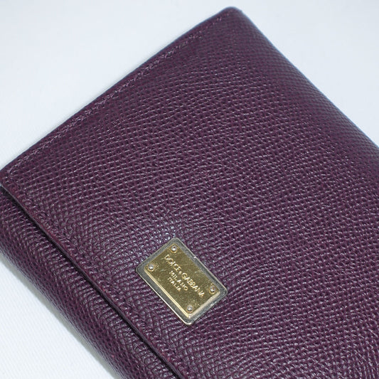 Dolce gabbana small plum wallet detail