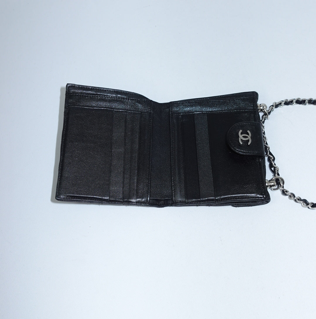 Chanel Mini Wallet with Chain Black