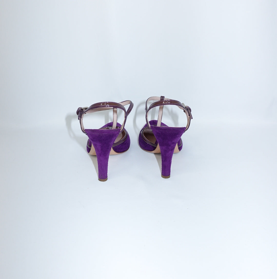 Scarpe con tacco Prada Vintage Viola 38