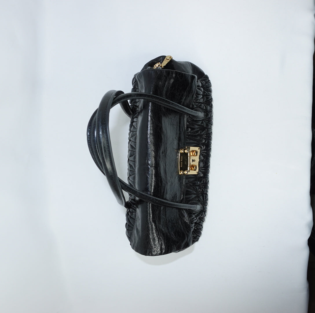 Miu Miu Matelasse Black Bag