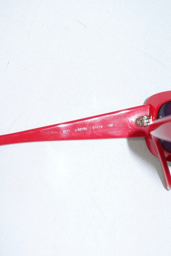 Chanel Vintage Red Sunglasses
