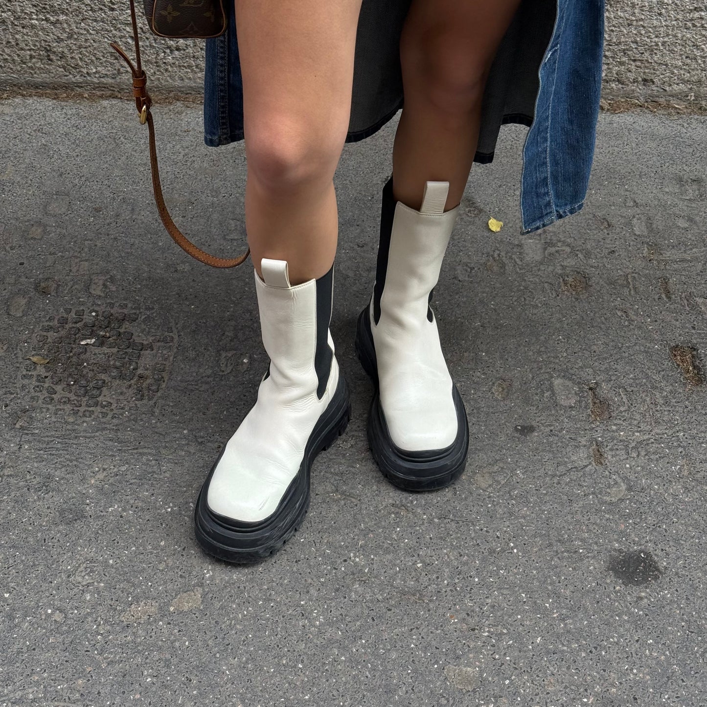 Stivali Bottega Veneta Platform Cream 37