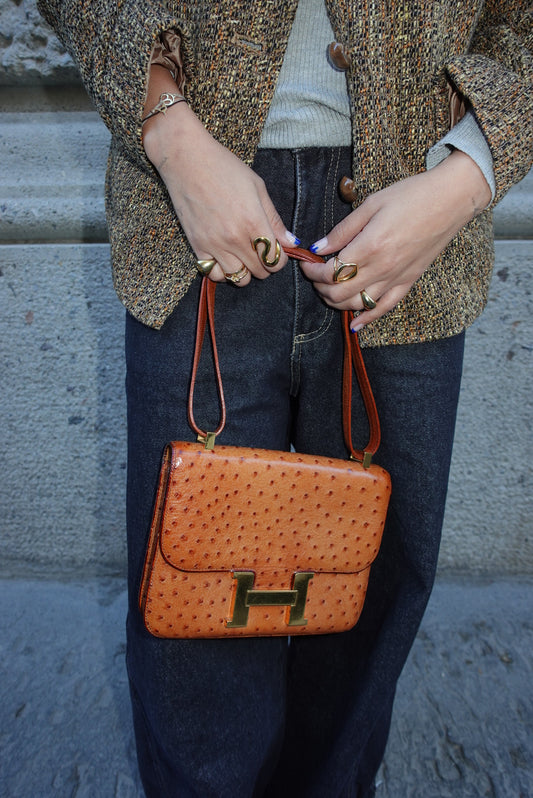 Rare Hermès Constance 24 Ostrich leather