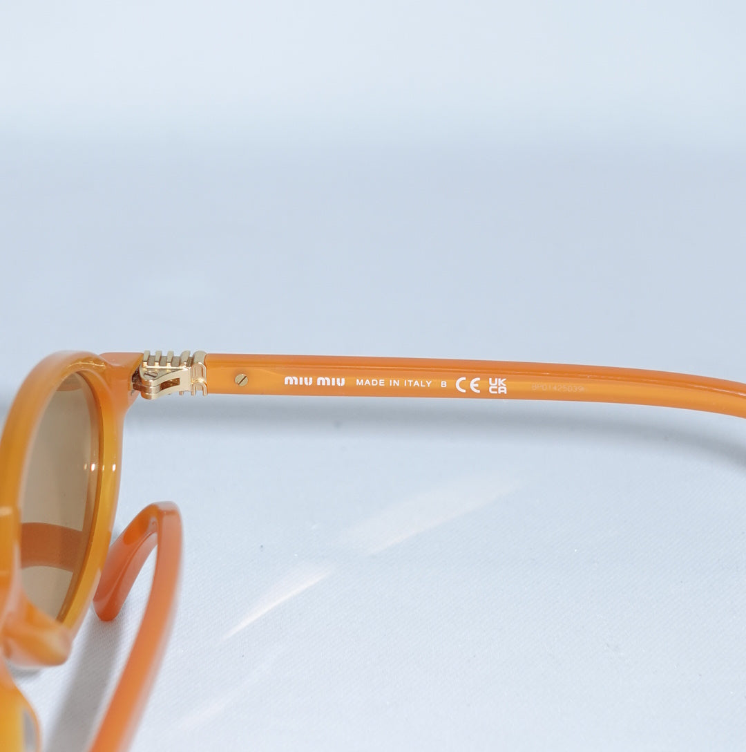 Miu Miu Orange Regard Sunglasses