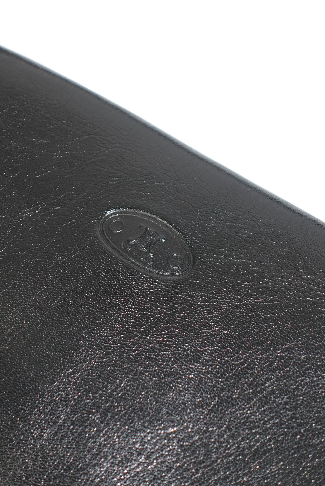 Celine Vintage Black Leather & Zebra Pony Hair Shoulder Bag (2004)