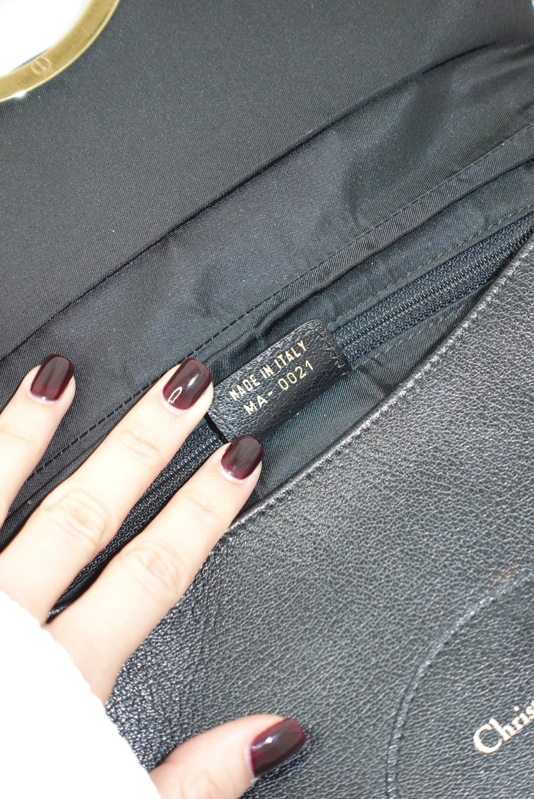 Christian Dior Malice Black Vintage Y2K Leather Shoulder Bag