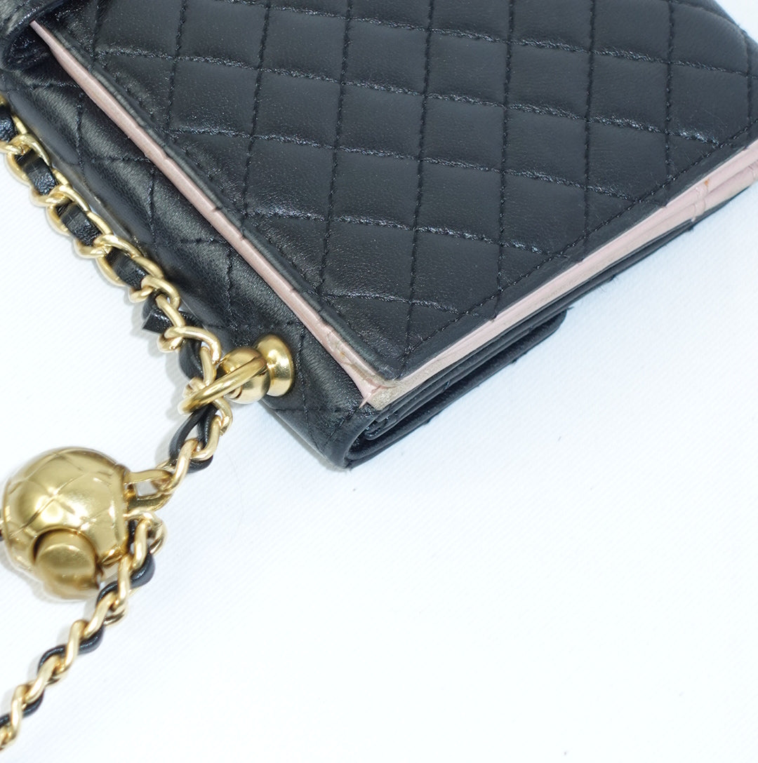 Chanel Black Wallet w/Chain