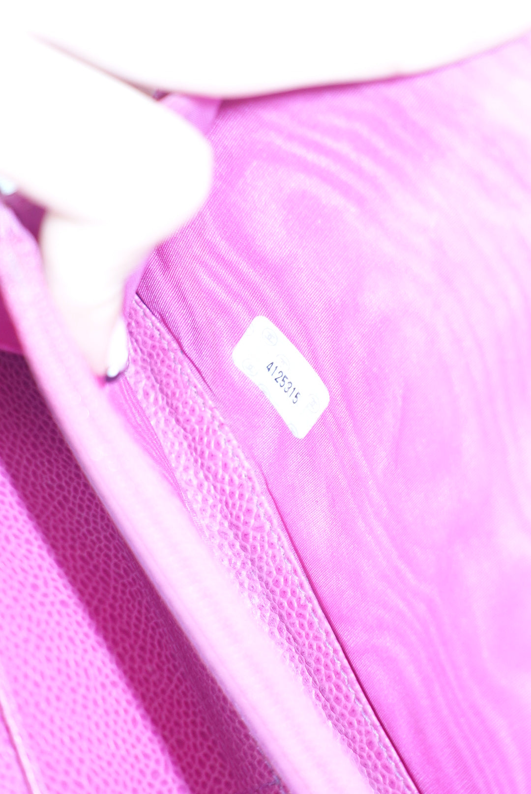 Chanel Re-Worked Zip Vintage W.O.C CC logo Hot Pink