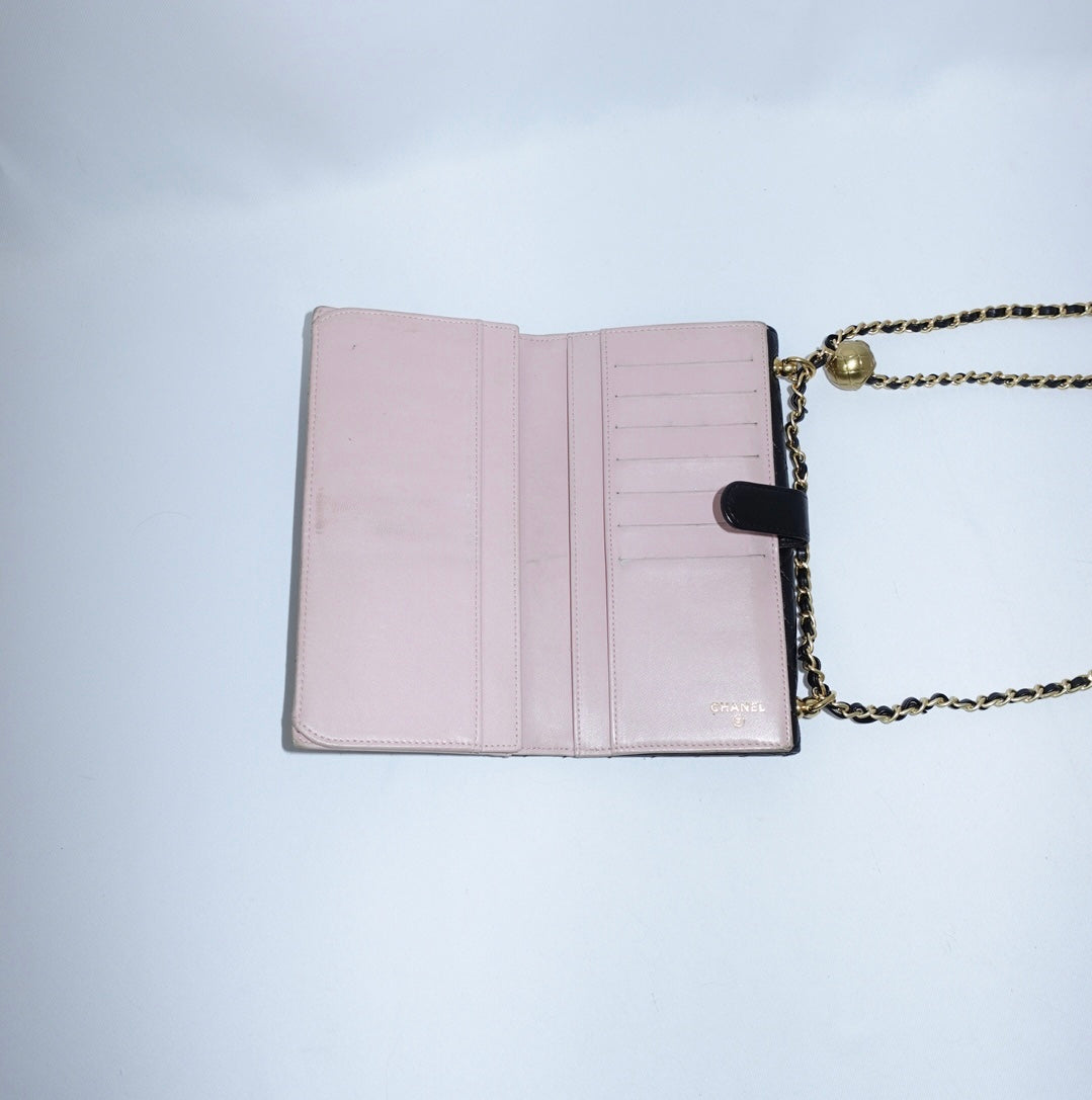 Chanel Black Wallet w/Chain