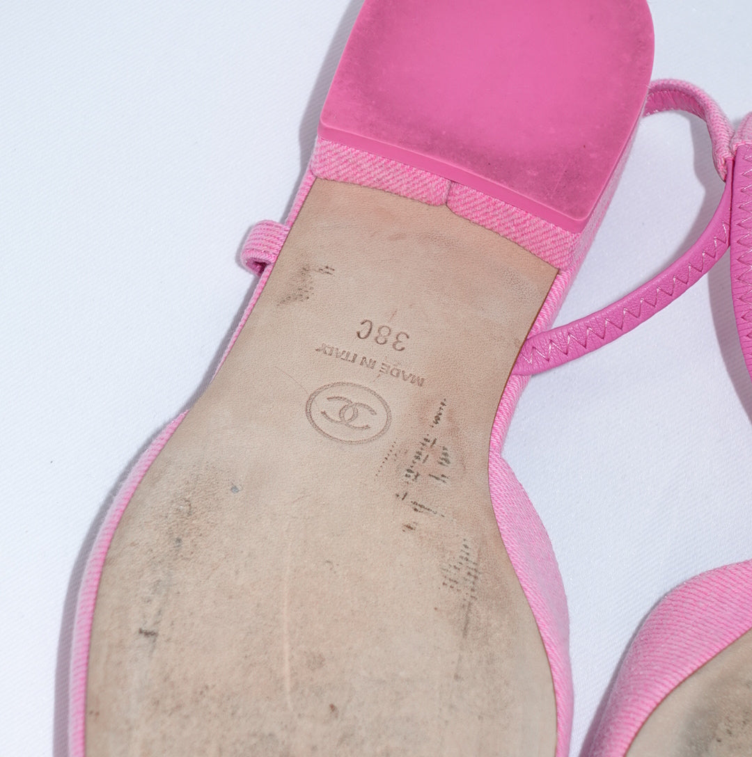 Chanel Pink Slingbacks