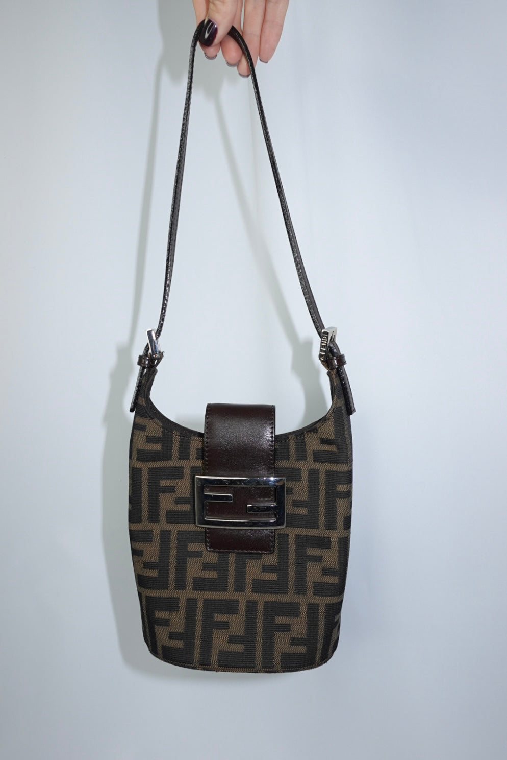 Fendi Monogram Zucca Vintage Bucket Bag