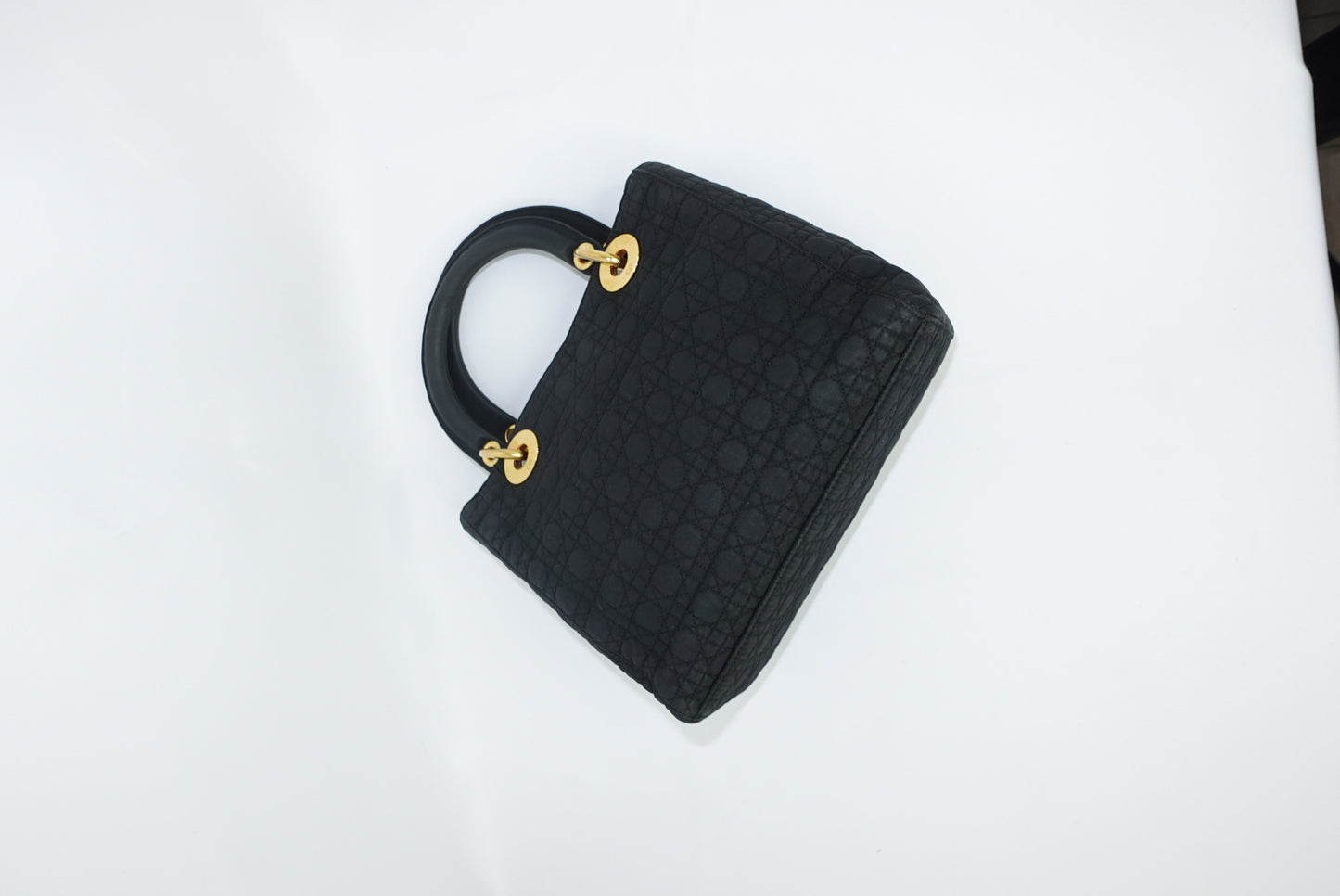 Christian Dior Vintage Lady Dior Medium Canvas