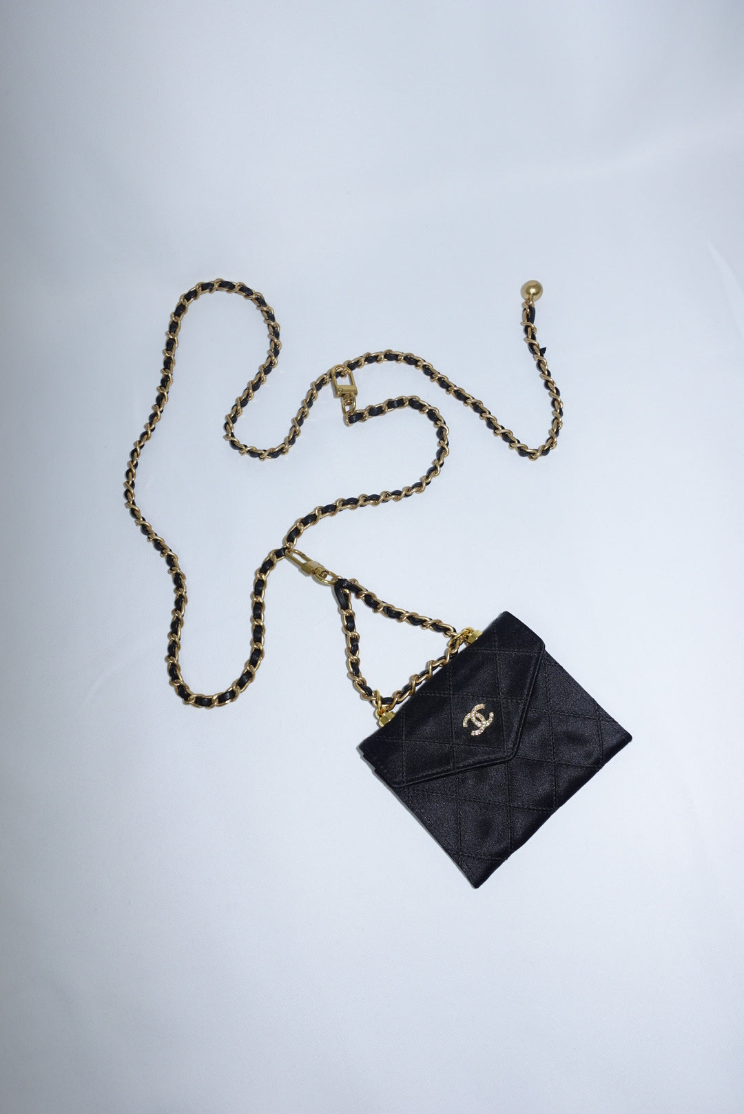 Re-Worked Chanel Timeless Satin Vintage Mini W.O.C