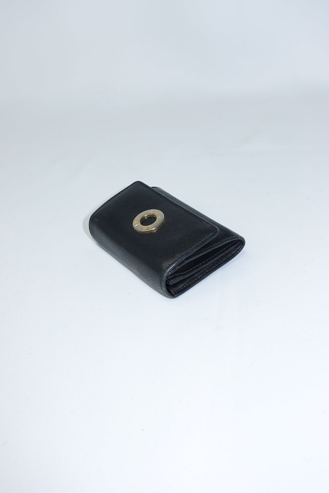 Celine Black Leather Vintage Wallet