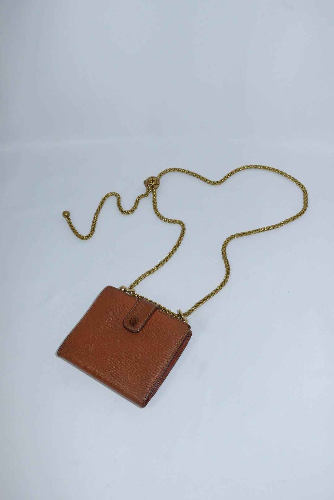 Re-Worked Chanel Vintage Caramel Brown Small W.O.C.
