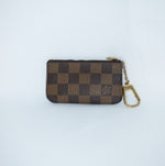 Louis Vuitton key holder and coin pouch in Damier Ebene canvas