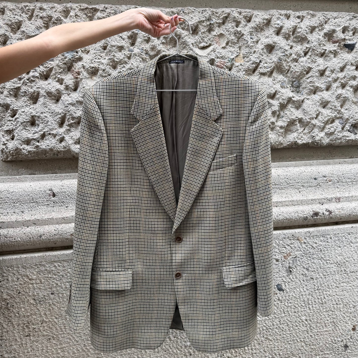 Blazer with Brown Houndstooth
