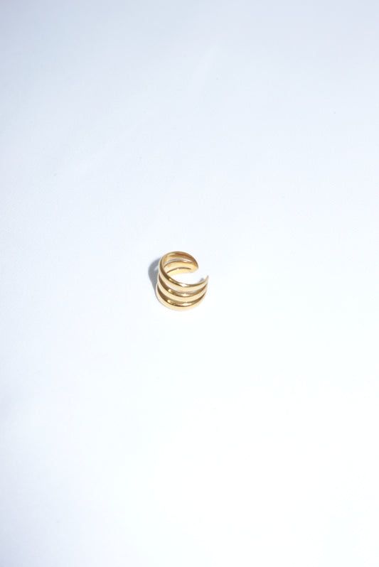 Ear Cuff in Stainless Steel Gold Toned
