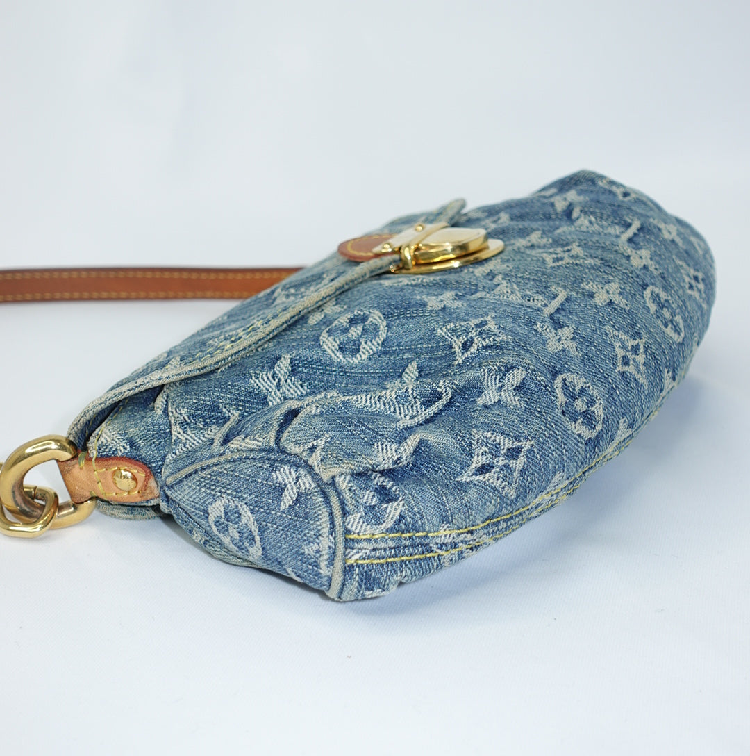 Louis Vuitton Denim Pleaty Mini Bag