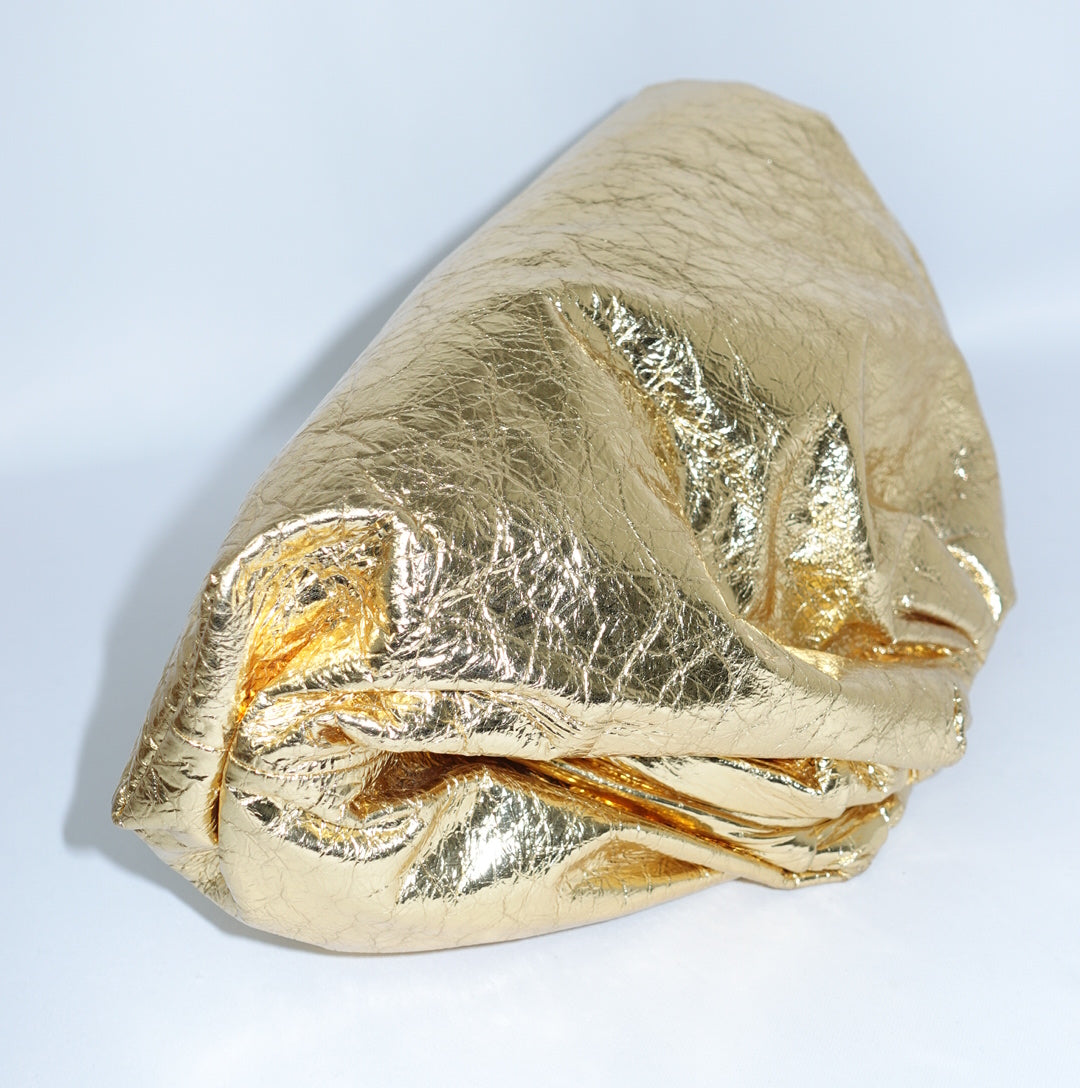 Bottega Veneta Gold Big Pouch