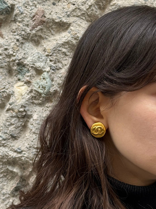Chanel CC logo 1996 Clip On Vintage Earrings