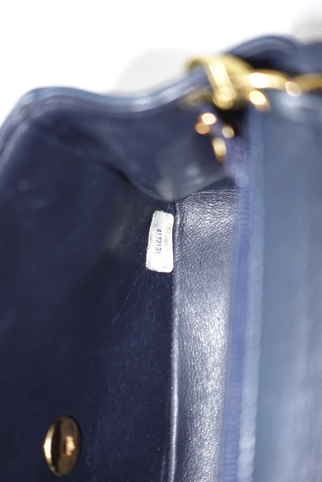 Chanel Timeless Mini Square Quilted Lambskin Navy