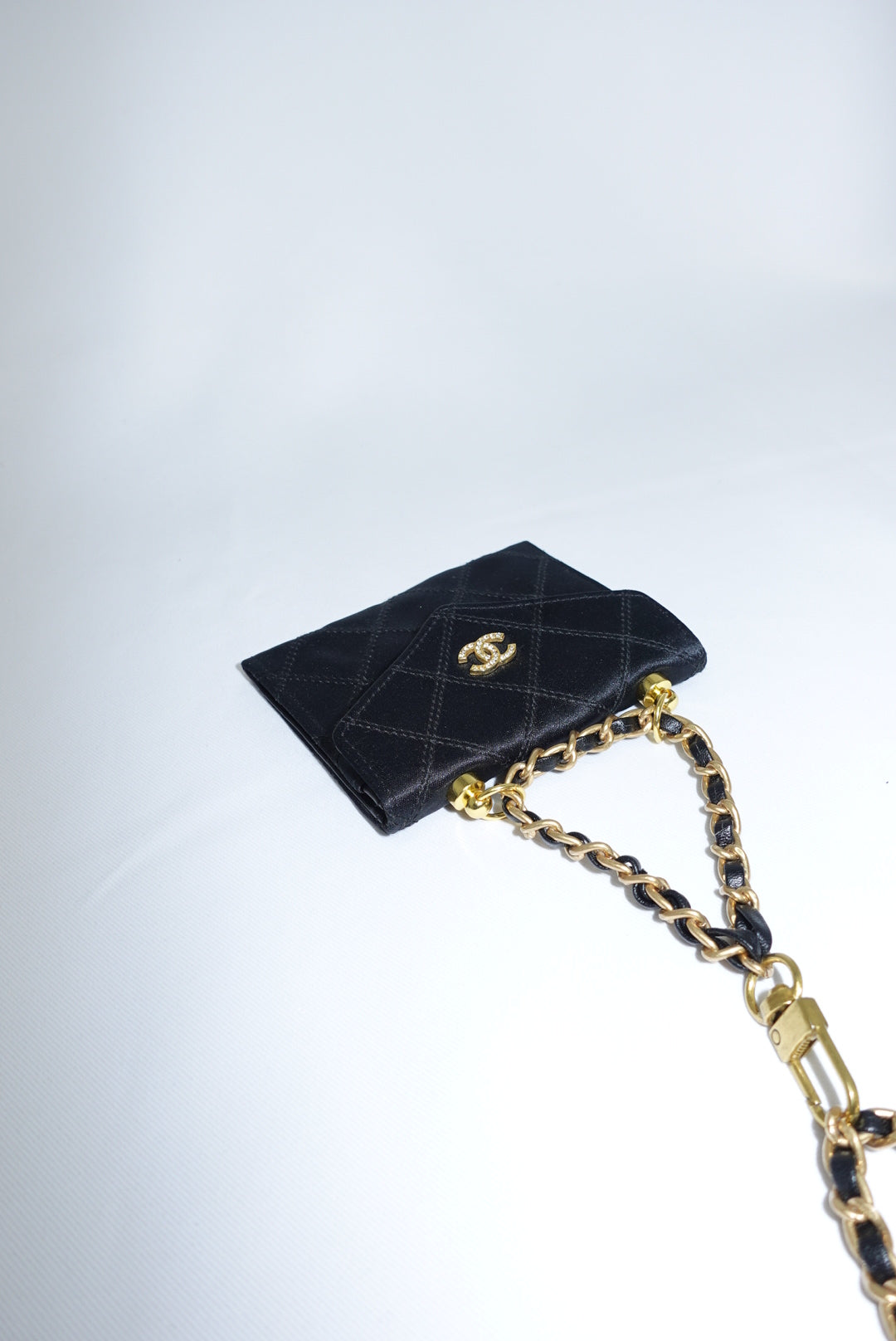Re-Worked Chanel Timeless Satin Vintage Mini W.O.C