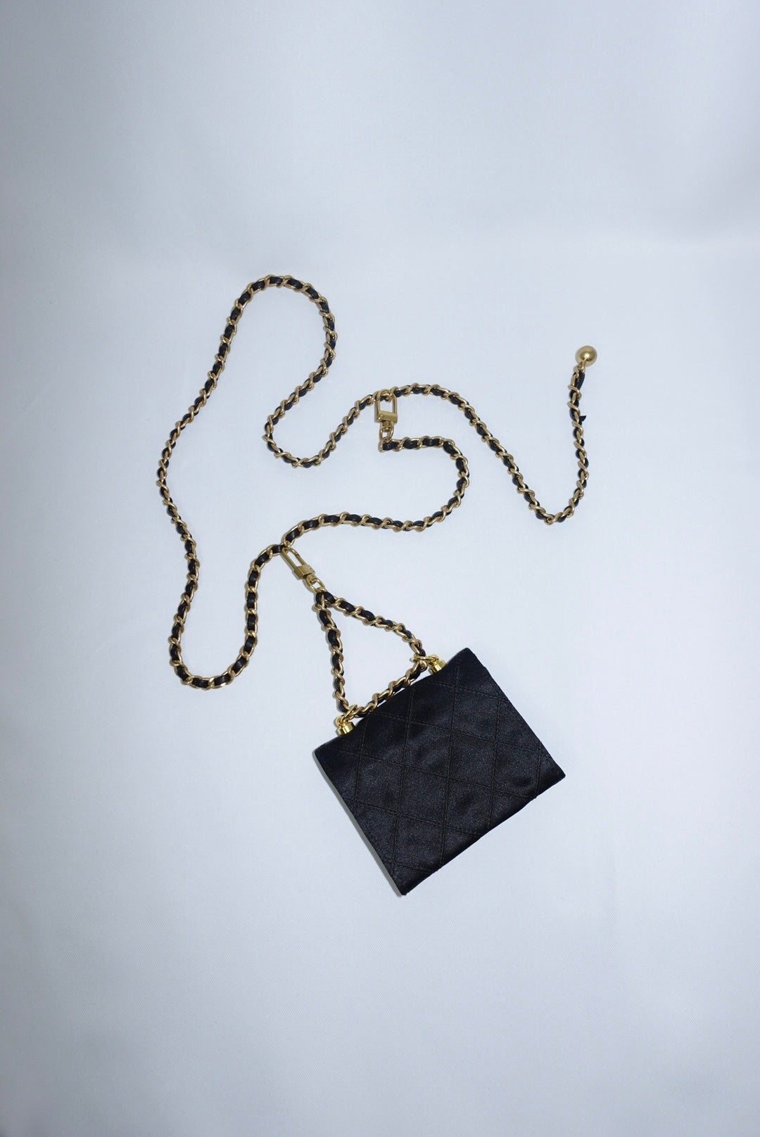 Re-Worked Chanel Timeless Satin Vintage Mini W.O.C