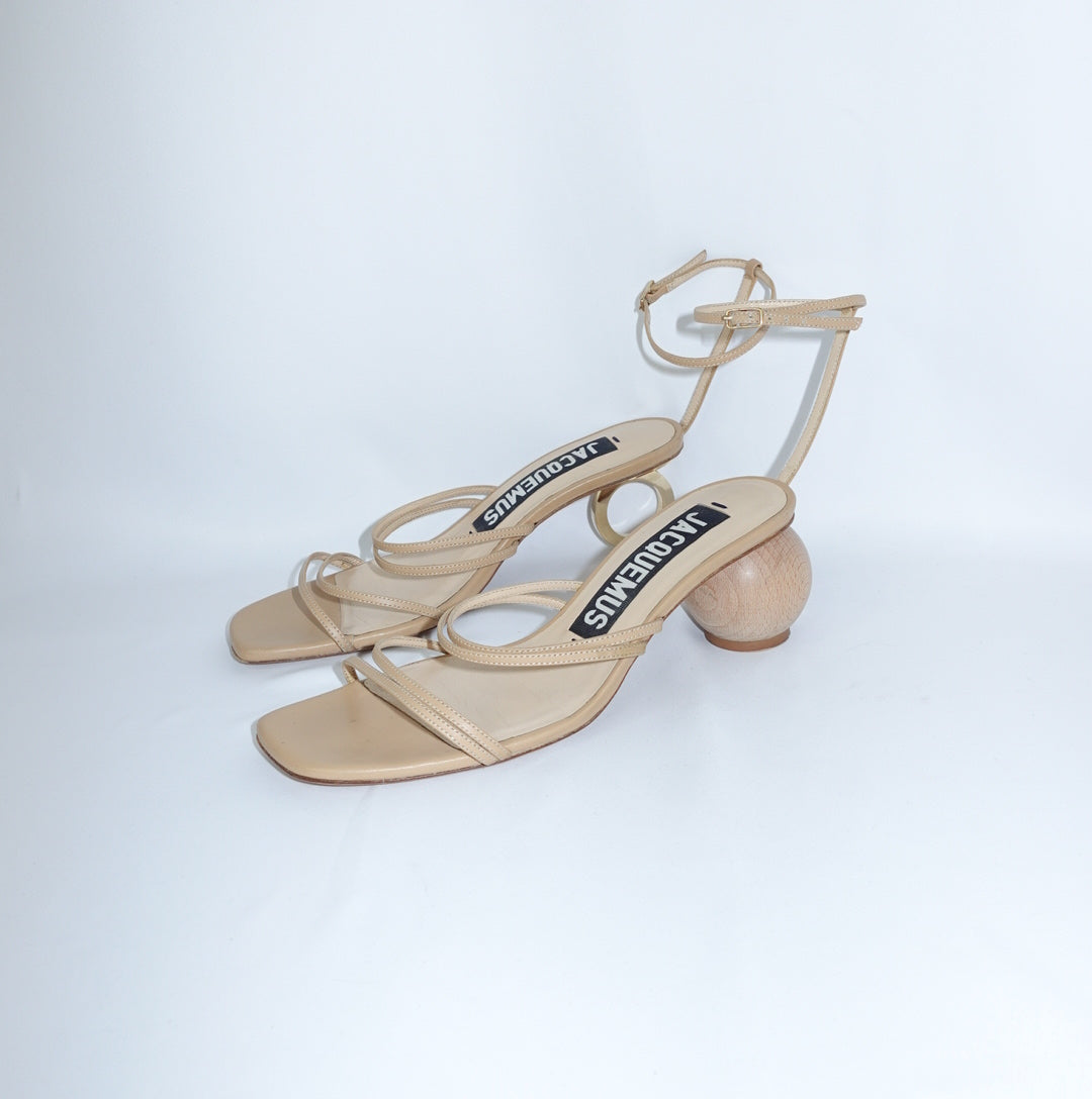 Jacquemus Beige Ball Heels 38