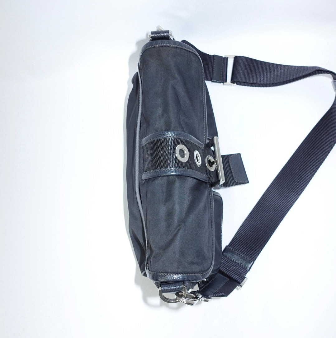 Prada Black Nylon Shoulder Bag