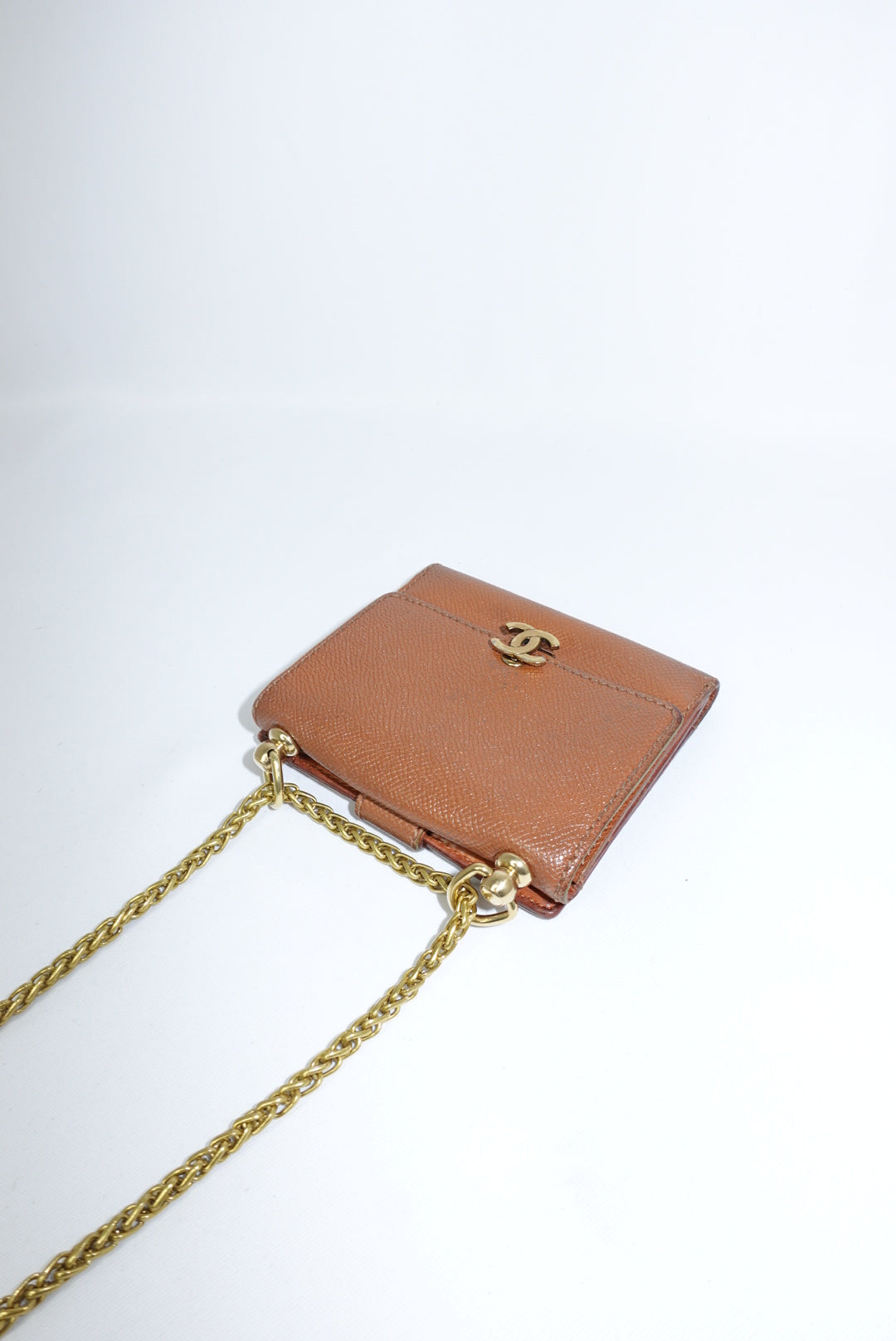 Re-Worked Chanel Vintage Caramel Brown Small W.O.C.