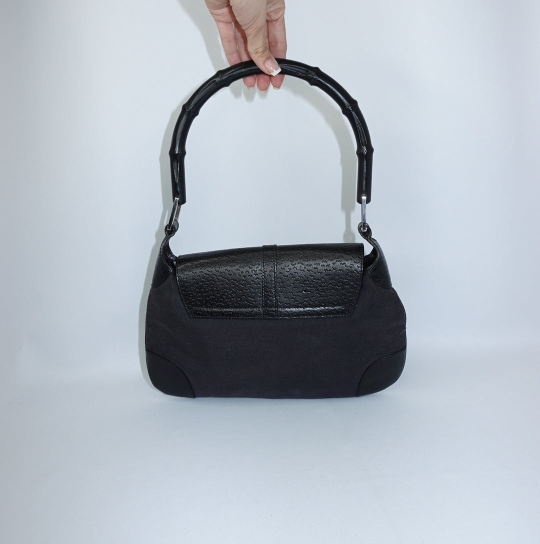 Gucci Black Jackie w/ Bamboo Handle