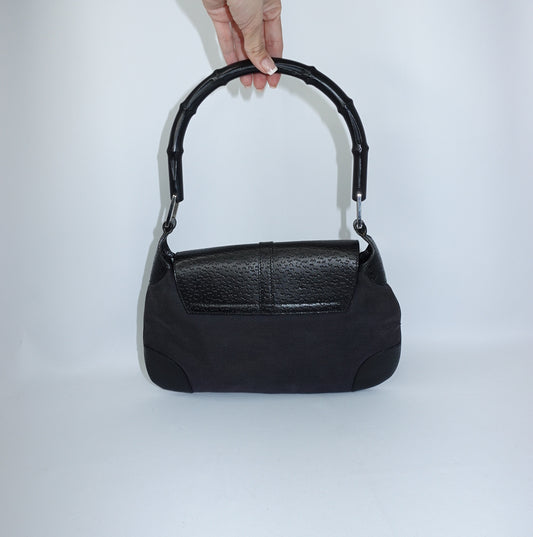 Gucci Black Jackie w/ Bamboo Handle