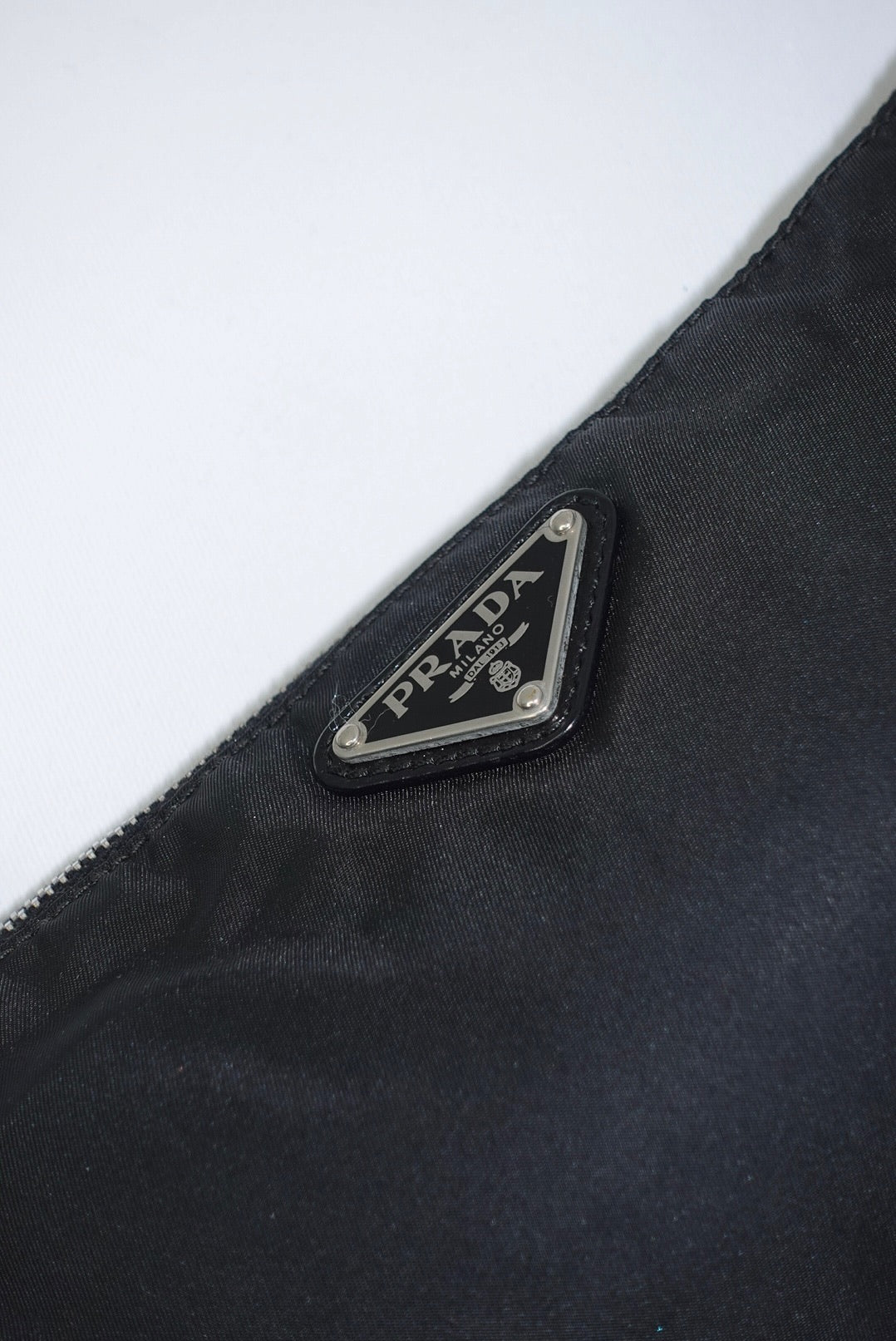 Prada Vintage Nylon Black Shoulder Bag Y2K