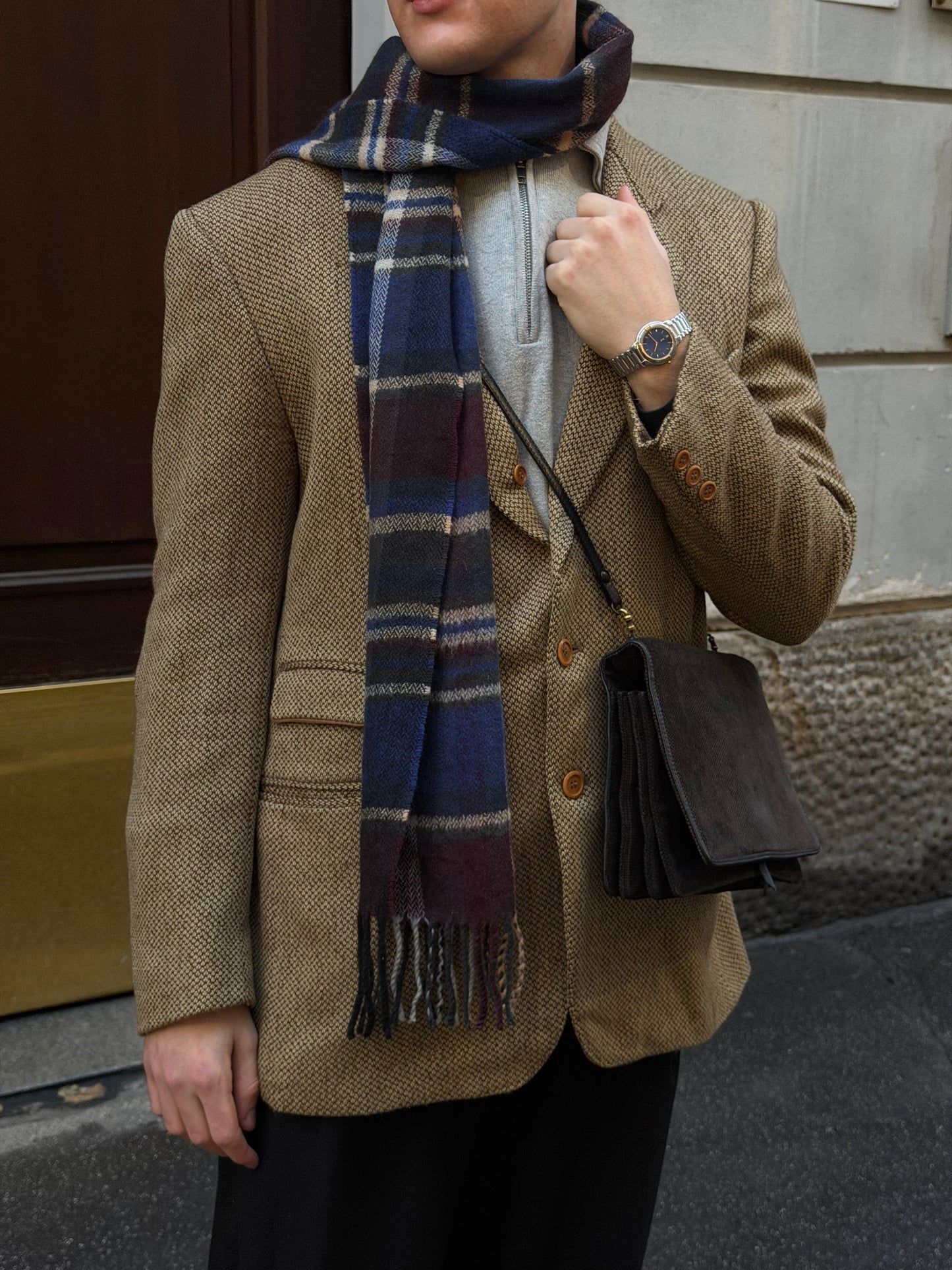 Gucci Wool Camel and Brown Vintage Blazer