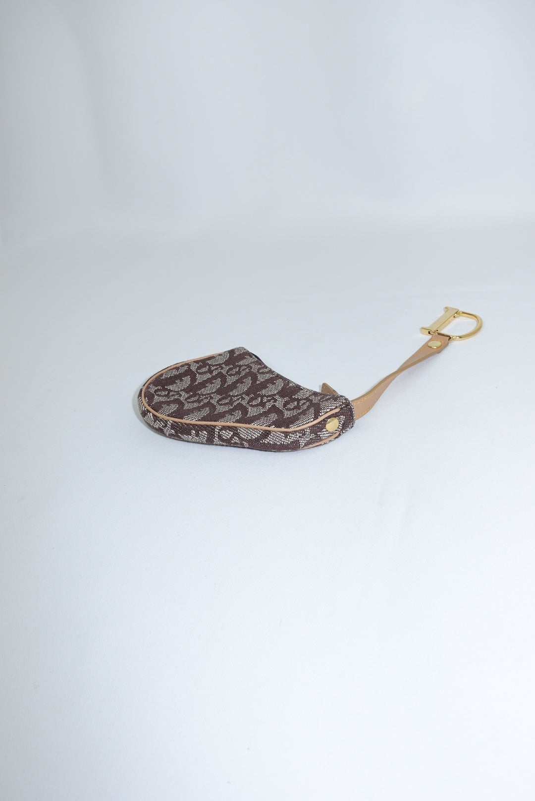 Christian Dior Brown Canvas Monogram Vintage Coinholder