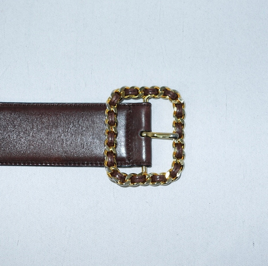 Chanel Brown Belt