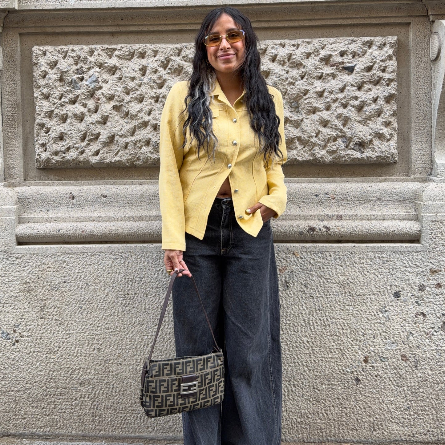 Fendi Baguette Tote Zucca