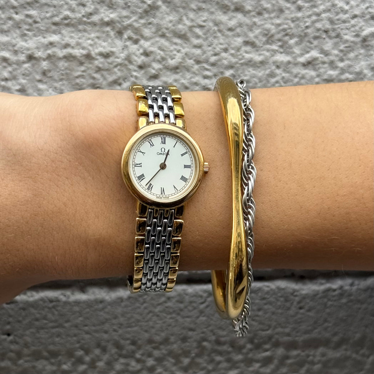 Omega Vintage De Ville Two-Tone Roman Numeral Watch