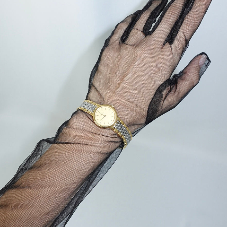 Omega De Ville Round Small Gold & Silver Watch