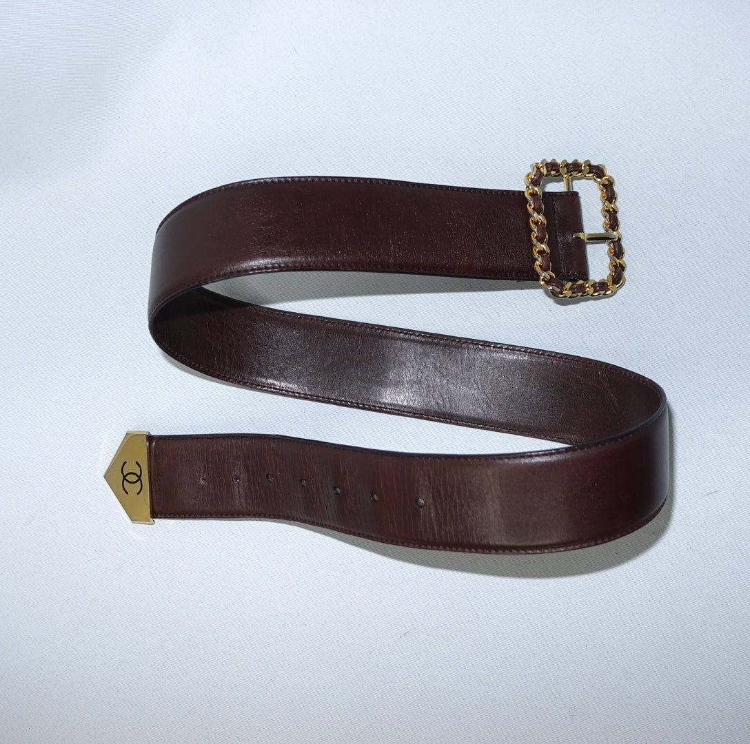Chanel Brown Belt