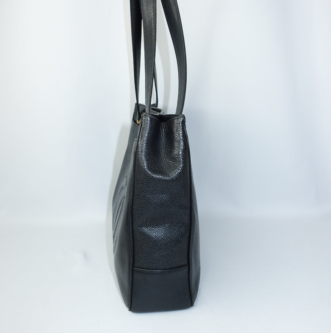 Chanel Black Leather Tote