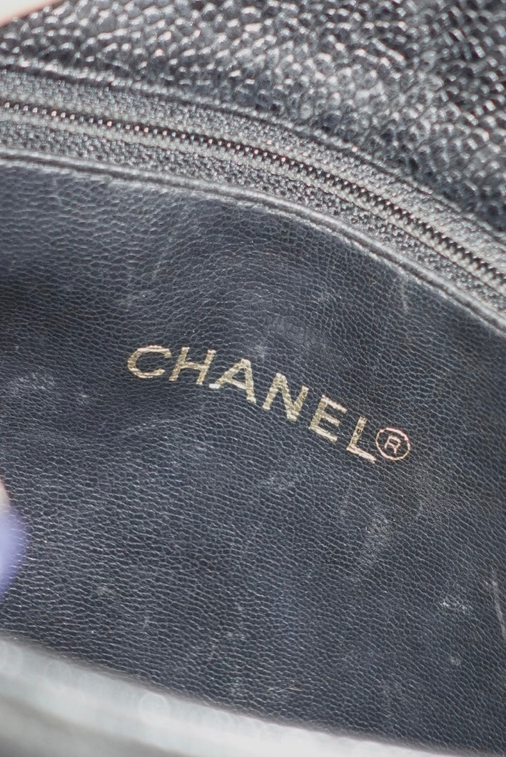 Borsa tote Chanel vintage rara a doppia faccia