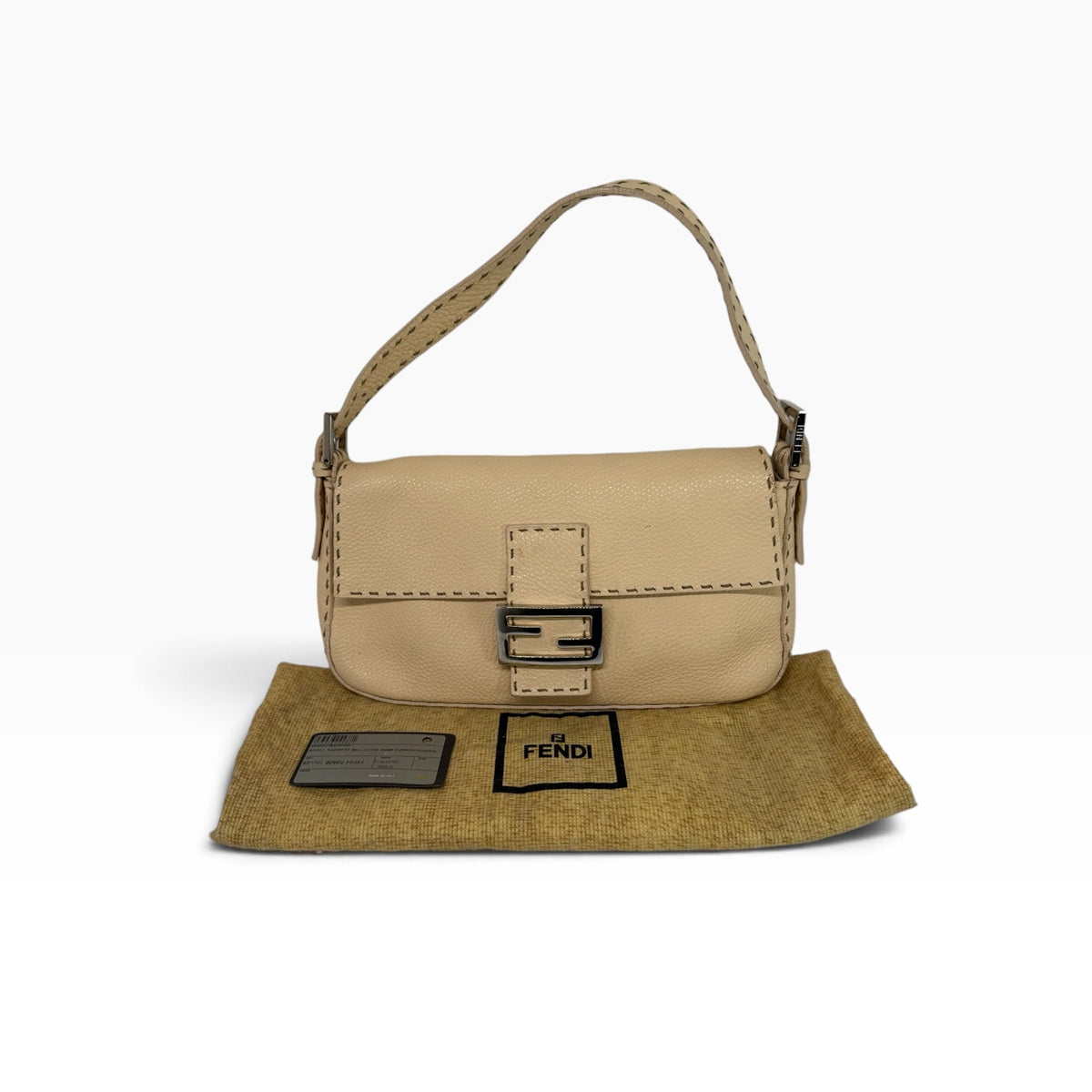 Fendi Selleria Butter Yellow Baguette