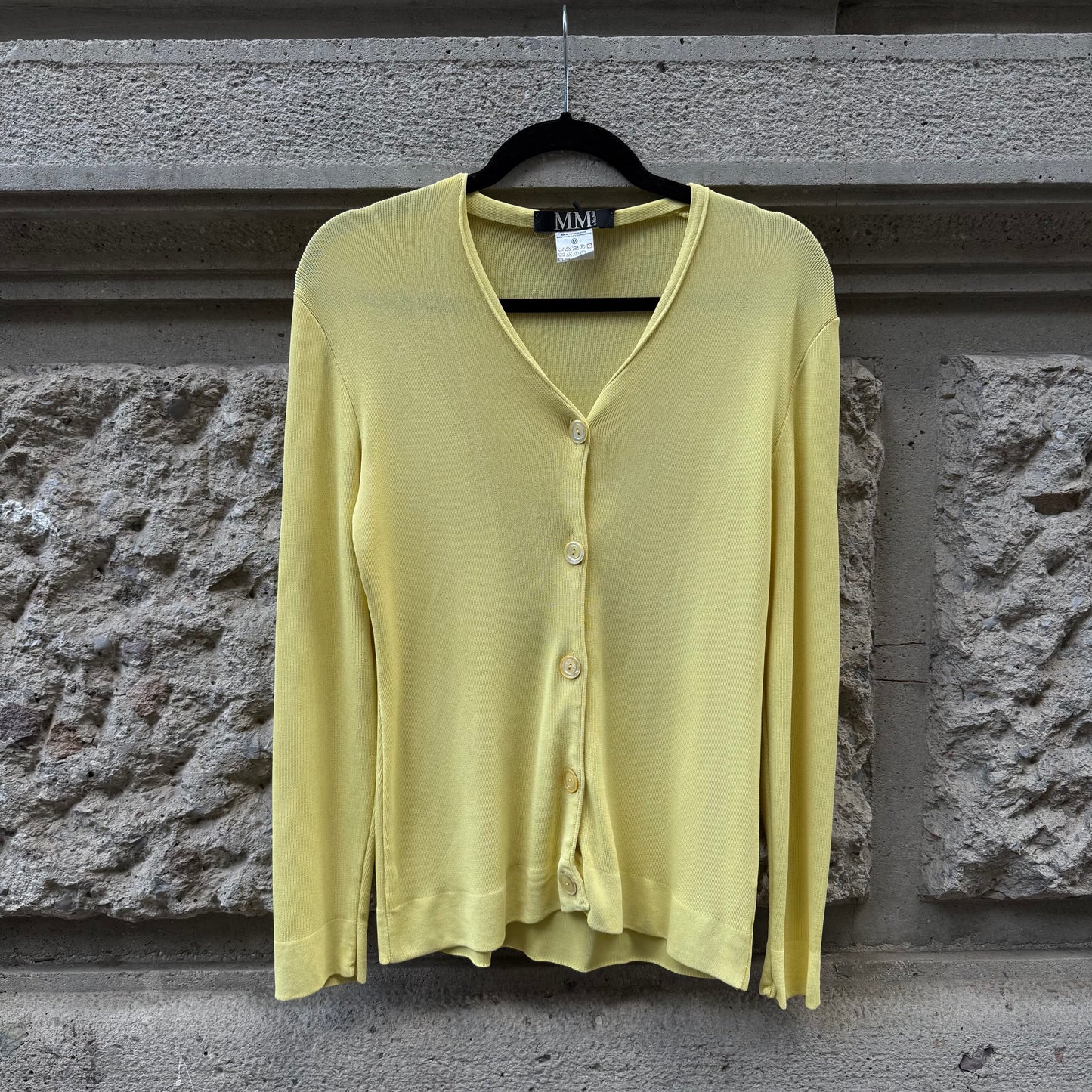Max Mara Yellow Cardigan