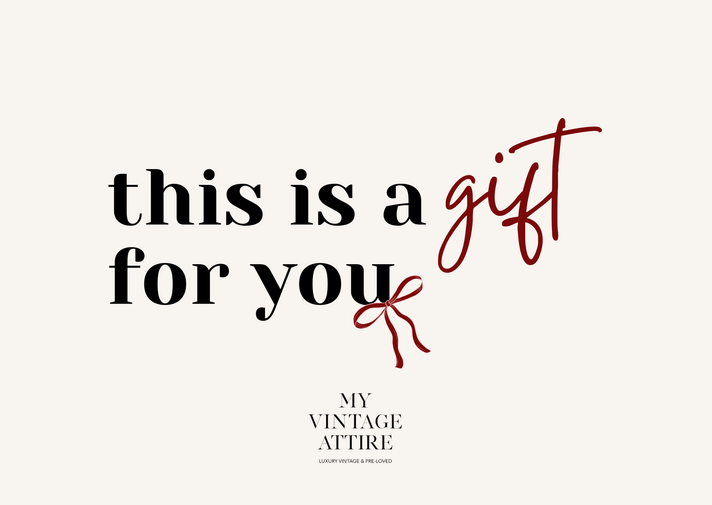 CARTA REGALO MVA