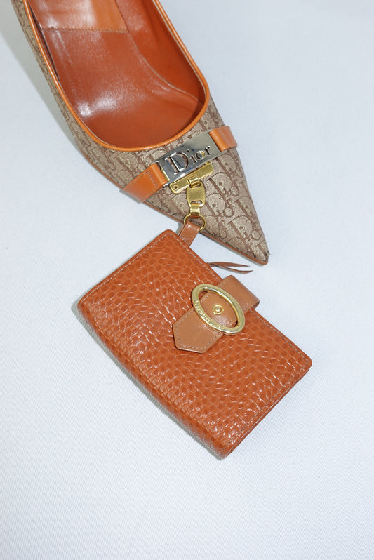 Dior Caramel Brown Vintage Wallet